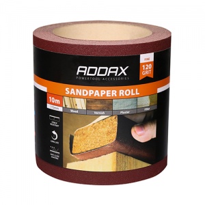 115mm x 10m Sandpaper Roll Red P80 1 EA