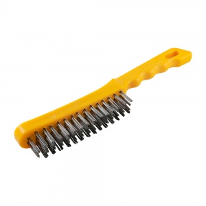 4 Rows Plastic Handle Scratch Brush - Steel Qty Unit 1