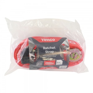 5m x 50mm J Hook Ratchet Straps HD 1 EA