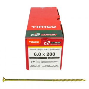 6.0 x 200 C2 Clamp-Fix TX30 CSK ZYP 100 PCS