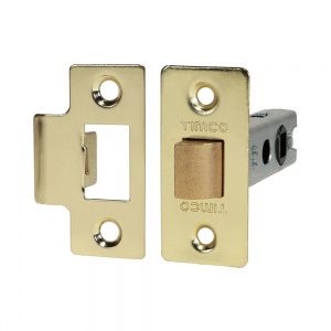 79.5mm Economy Tubular Latch - Electro Brass Qty Plain Bag 1