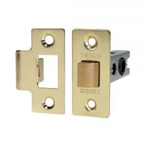 67mm Economy Tubular Latch - Electro Brass Qty Plain Bag 1