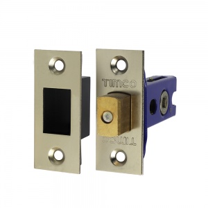 65.5mm Architectural Tubular Deadbolt - Electro Brass & Satin Nickel Qty Plain Bag 1