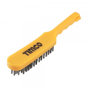 6 Rows Plastic Handle Scratch Brush - Steel Qty Unit 1