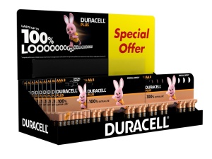 Duracell Battery Small CDU Display (10 x AAA & 24 x AA Packs)