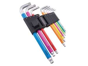 Faithfull 9 Piece Colour Coded Hex Key Set