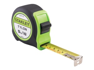 Stanley 5m (16ft) Hi-Vis Tylon Tape