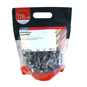 45 x 3.35 Clout Nail - Aluminium 1 KG