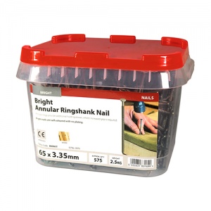 20 x 2.00 Annular Ringshank Nail -Bright 25 KG