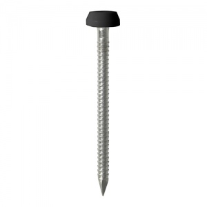 40mm Polymer Headed Pin - Black 50 PCS