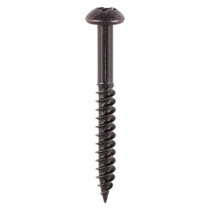 8 x 1 Blackjax Screw PZ2 RND Black 200 PCS