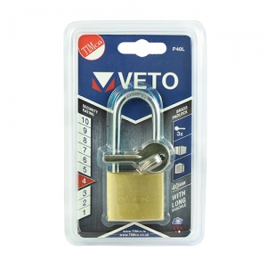 40mm Long Shackle Brass Padlock 1 EA