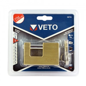 75mm Brass Rectangle Padlock 1 EA