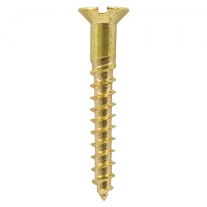 7 x 1 Brass Timber Screw SLOT CSK 200 PCS