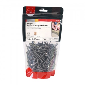 50 x 2.65 Annular Ringshank Nail -Bright 1 KG