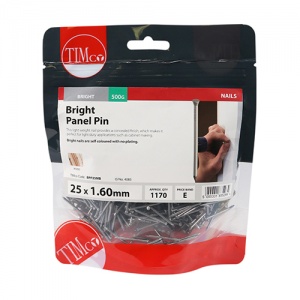 25 x 1.60 Panel Pin - Bright 0.5 KG