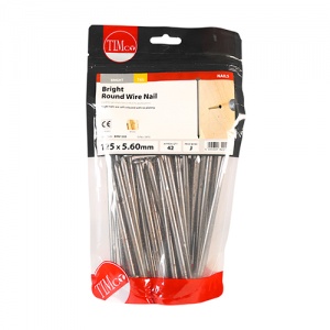 125 x 5.60 Round Wire Nail - Bright 1 KG