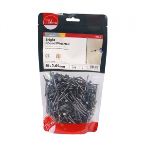 40 x 2.65 Round Wire Nail - Bright 1 KG