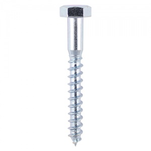 6.0 x 100 Coach Screws - Hex - Zinc Qty TIMpac 10