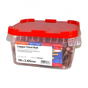 38 x 2.65 Clout Nail - Copper 2.5 KG