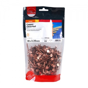 30 x 3.35 Clout Nail - Copper 1 KG