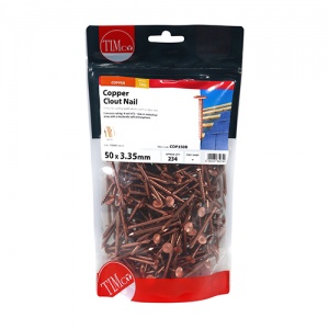 50 x 3.35 Clout Nail - Copper 1 KG