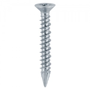 4.3 x 30 PVC Window Screw CSK -BZP 1000 PCS