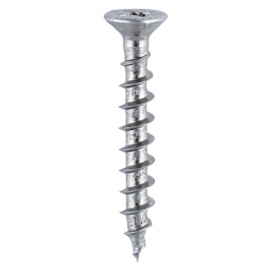 4.3 x 20 PVC Window Screw RIB CSK -BZP 1000 PCS