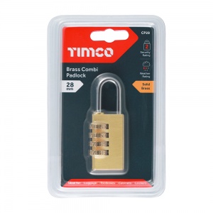 28mm Brass Combination Padlock 1 EA