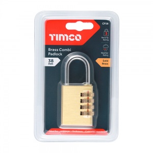 38mm Brass Combination Padlock 1 EA