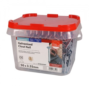 50 x 3.35 Clout Nail - Galvanised 2.5 KG