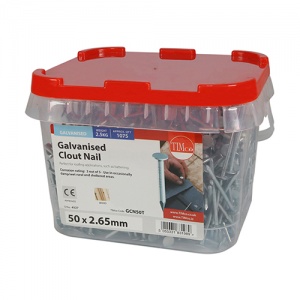 50 x 2.65 Clout Nail - Galvanised 2.5 KG