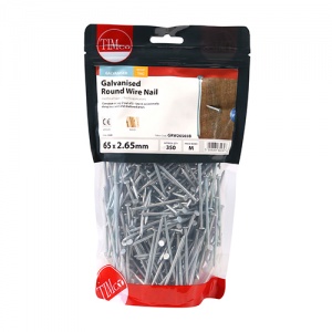 65 x 2.65 Round Wire Nail - Galvanised 1 KG