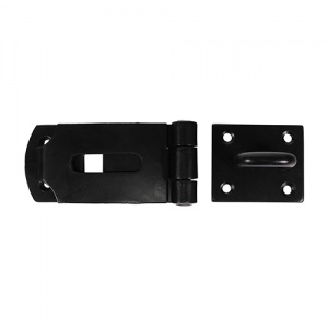 8'' Heavy Secure Hasp-Staple BLK 1 EA