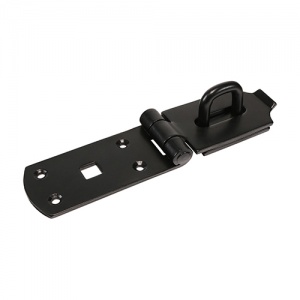 8'' Heavy Secure Hasp-Staple BLK 1 EA