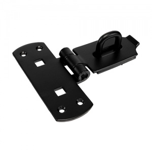 6'' Heavy Vertical Hasp-Staple BLK 1 EA