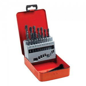 19pcs HSS-R Jobber Bit Set 1-10mm 1 EA