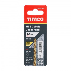 1.5mm HSS-CO Jobber Drill Bit Cobalt 1 EA