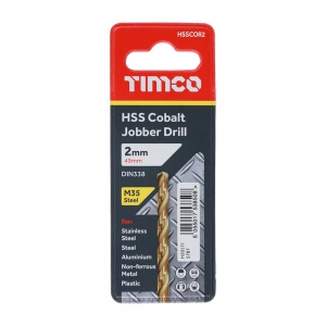 2.0mm HSS-CO Jobber Drill Bit Cobalt 1 EA