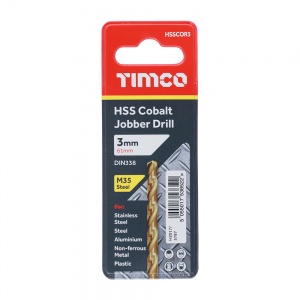 3.0mm HSS-CO Jobber Drill Bit Cobalt 1 EA