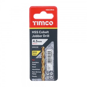 4.5mm HSS-CO Jobber Drill Bit Cobalt 1 EA