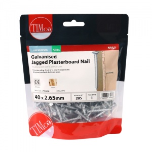 30 x 2.65 Jagged Plasterboard - Galv 25 KG