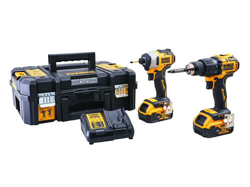 DEWALT 18V Combi & Impact Drill Twin Pack