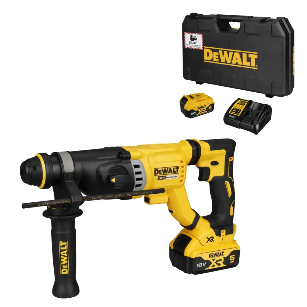 *RECON* Dewalt DCH263P2 18v Brushless SDS Hammer Drill 3 Mode 3.0J + 2x 5ah