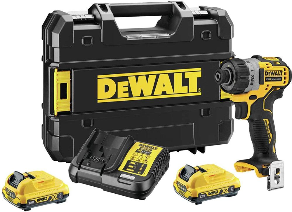 Dewalt 12v Brushless Sub Compact Screwdriver - 2 x 2ah Batteries