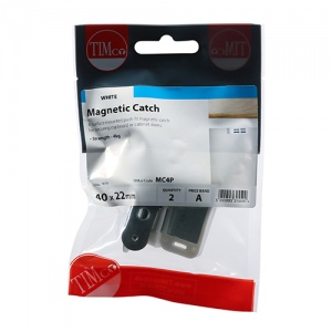 4kg Magnetic Catches - White Qty TIMpac 2