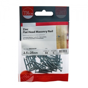 2.5 x 25 Masonry Nail 50 PCS