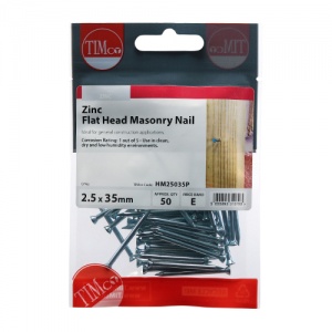 2.5 x 35 Masonry Nail 50 PCS