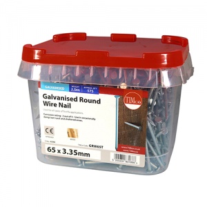 100 x 4.50 Round Wire Nail - Galvanised 25 KG