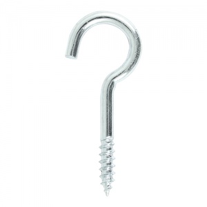 60mm Screw Hooks - Zinc Qty TIMpac 4